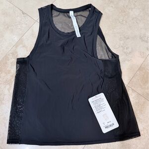 lululemon athletica Black Mesh-Panel Shapewear Tank